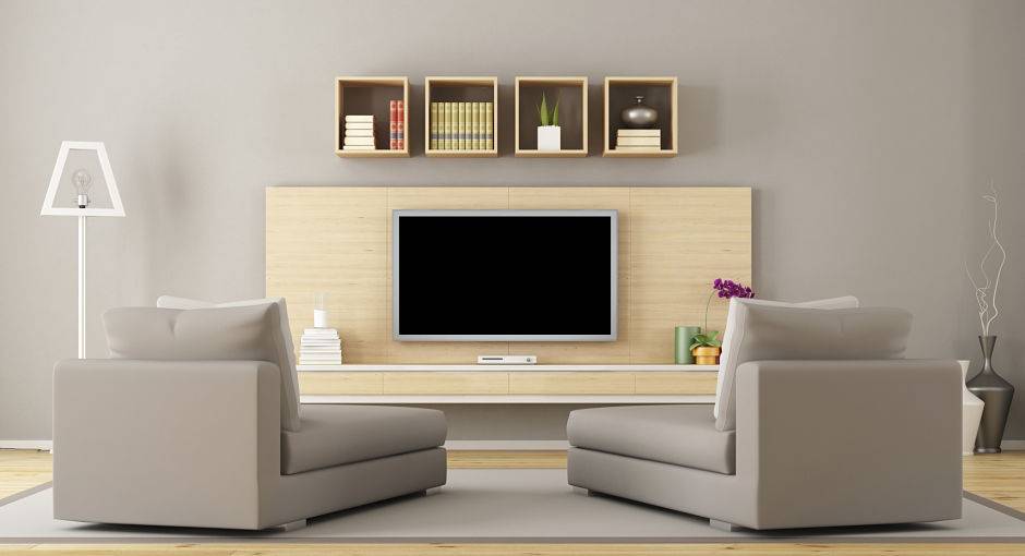 Clean and Safe Indoor Space with TV
