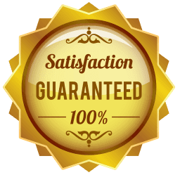 satisfaction Guaranteed 100% logo